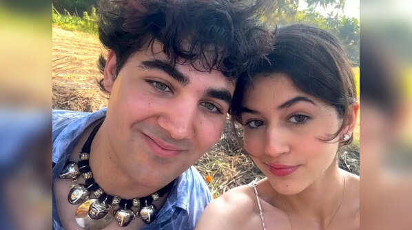 Naomika enjoys an outing with cousin Aarav