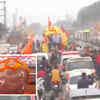 Article image for: Watch: Shaligram shilas for carving Lord Ram and Sita idols reach Ayodhya