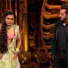 Article image for: Sumbul mimics Salman Khan's <i class="tbold">weekend ka vaar</i> style