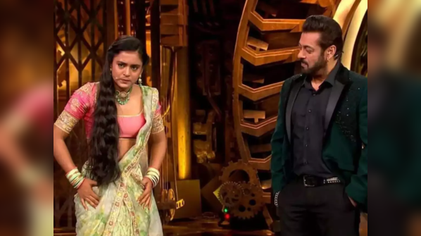 Sumbul mimics Salman Khan's Weekend Ka Vaar style