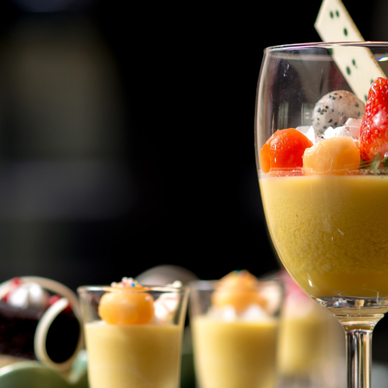 Fruit and Mint Custard Recipe: How to Make Fruit and Mint Custard ...