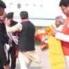 Article image for: Defence Minister Rajnath Singh arrives in Tripura to attend BJP’s ‘Vijay <i class="tbold">sankalp</i>’ Rally