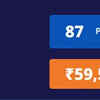 A total of Rs 59.50 crore was spent to buy 87 players
