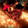 Article image for: Chattisgarh police paying tribute to Pulwama martyrs, lit 51k <i class="tbold">lamps</i>