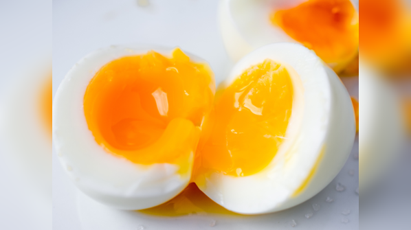 Hard Boiled Eggs and cheese cubes