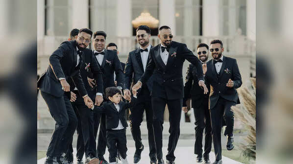 The groom's squad