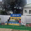 Preparations at AAP office to celebrate mayor election victory