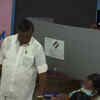 Tamil Nadu: AIADMK candidate for Erode East bypoll KS Thennarasu casts his vote