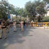 Heavy police deployment outside Aam Aadmi Party office in New Delhi