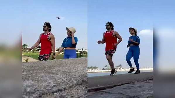 Debina and Gurmeet continue their fitness regime