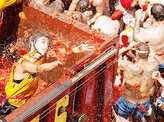'Tomatina' fight fiesta in Spain!