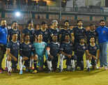 It's Bollywood stars versus Indian Navy team on the football ground