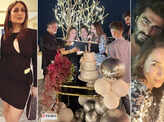 Kareena & Karisma Kapoor make a statement in 'black' at b'day party of Malaika-Amrita Arora's mom