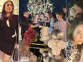 Kareena & Karisma Kapoor make a statement in 'black' at b'day party of Malaika-Amrita Arora's mom