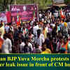 Article image for: Rajasthan BJP Yuva Morcha protests against paper leak issue in front of CM house