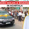 Article image for: PM Narendra Modi holds roadshow in <i class="tbold">agartala</i>