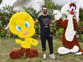 Celebs attend the 26th flower exhibition