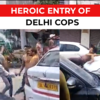 Article image for: Delhi: Cops make entry in <i class="tbold">filmy</i> style after hooligans create ruckus on Holi