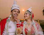 Krishna Mukherjee ties the knot with Chirag Batliwalla in traditional Bengali ceremony