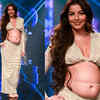 Flaunting baby bump on ramp