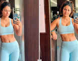 Hina Khan flaunts her toned abs in mirror selfie, see pictures