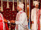 First pictures from Dalljiet Kaur and Nikhil Patel’s intimate wedding ceremony