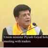 Article image for: Union minister Piyush Goyal holds meeting with <i class="tbold">traders</i>