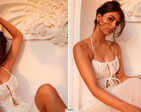 Suhana Khan shares sun-kissed pictures in white halter-neck spaghetti strap dress
