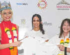 Miss World 2022 Karolina Bielawska, Femina Miss India World 2022 Sini Shetty and Julia Morley visit an NGO