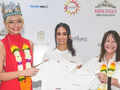 Miss World 2022 Karolina Bielawska, Femina Miss India World 2022 Sini Shetty and Julia Morley visit an NGO