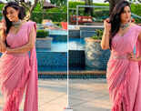 Shweta Tiwari looks pretty in a pink ready-to-wear saree, see pictures