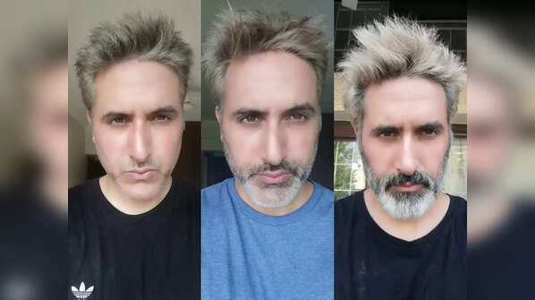 His hair transformation