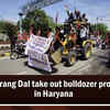 Article image for: VHP, Bajrang Dal take out bulldozer procession in Haryana