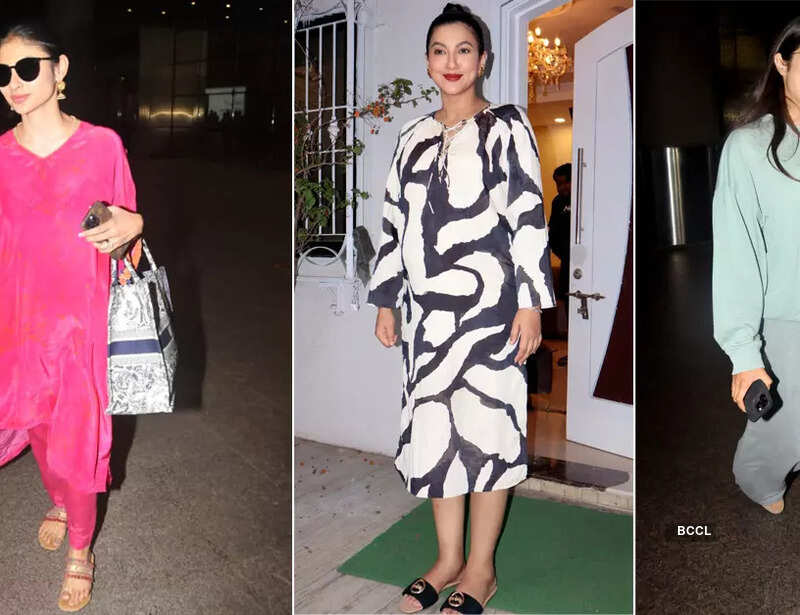 #ETimesSnapped: From Mouni Roy-Gauahar Khan to Janhvi Kapoor, paparazzi pictures of your favourite celebs