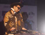 DJ Sumit Sethi entertains the audience on the second day of Sportikon
