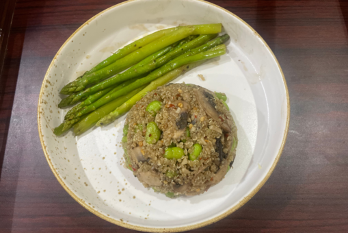 Edamame Mushroom Quinoa