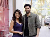 Aditya Roy Kapur and Mrunal Thakur promote their film Gumraah in style