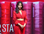 Suhana Khan exudes boss lady vibes in a red pantsuit at an event