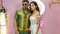Yo Yo Honey Singh and Shehnaaz Gill pose for shutterbugs