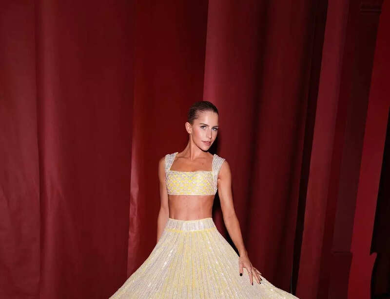 ​German fashion blogger Caroline Daur puts on a glamorous display of her collection​