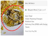 Woman finds meat in an online veg biryani order; this is what happened next