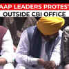 Article image for: Delhi <i class="tbold">liquor scam case</i>: AAP leaders stage protest outside CBI office