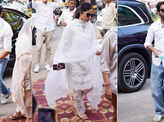 Kartik Aaryan, Rajkummar Rao, Hina Khan & other celebs attend Mukesh Chhabra's mother's prayer meet