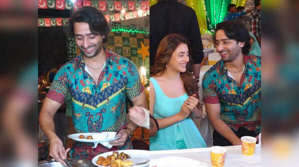 Shaheer enjoys his feast
