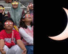 Stargazers witness rare hybrid solar eclipse