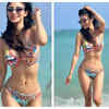 Colourful beach moment