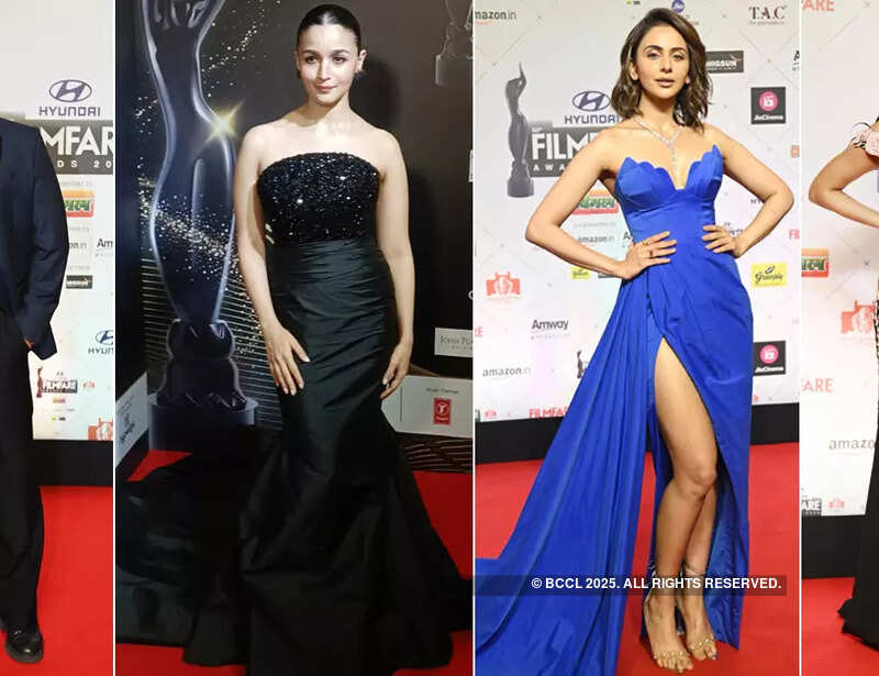 68th Hyundai Filmfare Awards 2023: From Salman Khan-Alia Bhatt to Rakul Preet Singh-Esha Gupta, stars shine bright at the red carpet