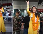Femina Miss India 2023 1st runner-up Shreya Poonja’s homecoming ceremony