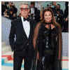 Pierce Brosnan twins in black with wife Keely Shaye Smith