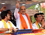 Assembly elections: Amit Shah holds roadshow in Bengaluru
